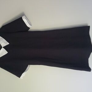 Black Dress with White Collar